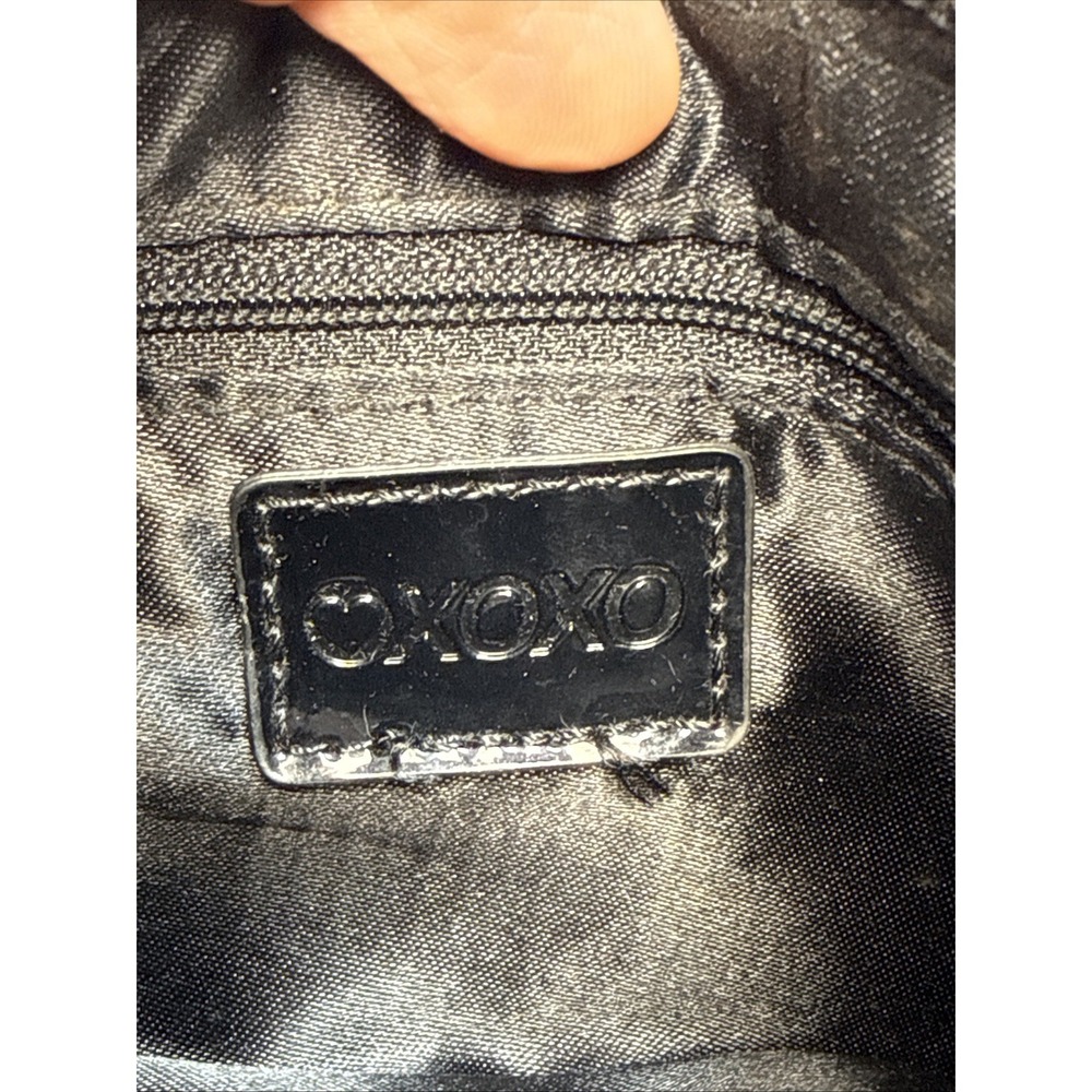 Vintage Y2K XOXO black snakeskin textured mini shoulder bag VGUC - Picture 6 of 13